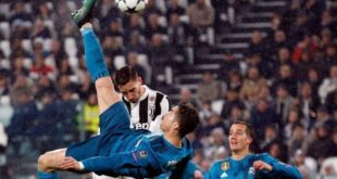 Cristiano Ronaldo marcó uno de los mejores goles de la historia de la Champions. Fue en 2018 con la camiseta de Real Madrid a la Juventus de Buffon