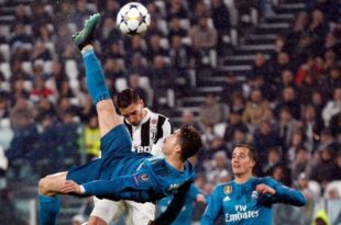 Cristiano Ronaldo marcó uno de los mejores goles de la historia de la Champions. Fue en 2018 con la camiseta de Real Madrid a la Juventus de Buffon
