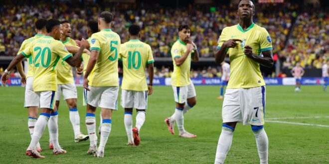 Brasil se despertó con goleada en la Copa América: 4-1 a Paraguay
