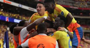Colombia goleó a Costa Rica y aseguró su clasificación en Copa América