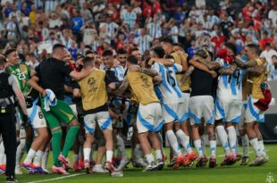 Argentina le ganó a Canadá y es finalista de la Copa América de Estados Unidos. Messi anotó uno de los goles.