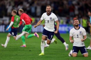 La fiesta tras la victoria inglesa por la Eurocopa, también hubo disturbios