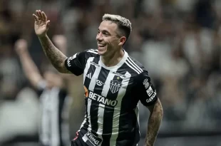 Rodrigo Battaglia anotó un gol sobre el final para que gane el Atlético Mineiro sobre Sao Paulo
