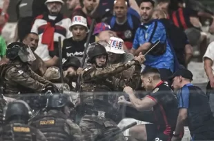 Represión a hinchas de San Lorenzo en Brasil genera preocupación en hinchadas rivales que visitarán Brasil