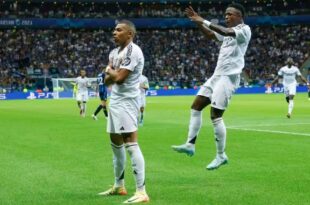 El francés Kyliam Mbappé debutó a lo grande en Real Madrid, gol + título