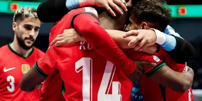 Portugal goleó en su debut en el Mundial de Futsal