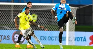 Uruguay no se recupera en Eliminatorias. Empató de local con Ecuador.