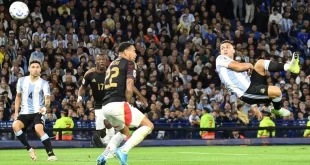 Lautaro Martínez anotó un espectacular gol para que Argentina venza a Perú por Eliminatorias