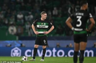 Sporting no solo se quedó sin invicto en Champions también fue goleado por Arsenal