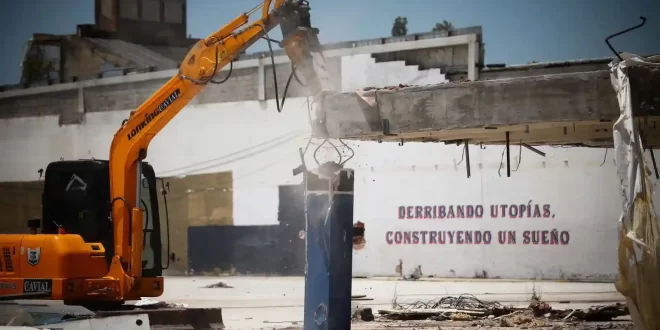 San Lorenzo avanza con sus obras en Av. La Plata