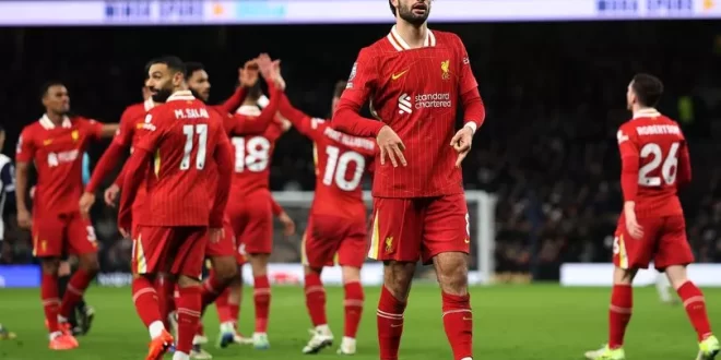 Liverpool se despachó con goleada sobre Tottenham en pleno Londres y no afloja en la Premier