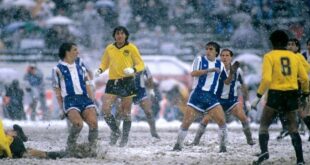 Peñarol vs Porto, final en la nieve en 1987