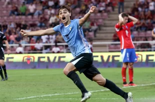 Uruguay logra agónica victoria sobre Chile en su debut en el Sudamericano Sub 20