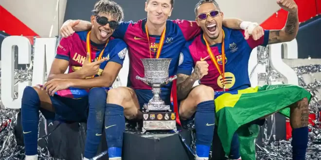 Barcelona campeón de la Supercopa de España con goleada incluida sobre Real Madrid