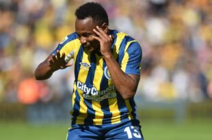 Jamilton Campaz anotó uno de los goles de la victoria de Central sobre Lanús