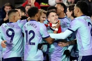 Arsenal arrancó el 2025 triunfante y retomó la segunda ubicación en la Premier