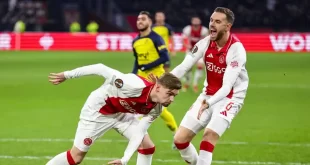 Ajax perdió de local con USG de Francia pero un gol en el alargue los salvó