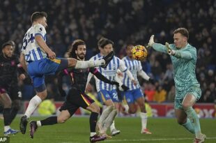 Chelsea cayó goleado por Brighton