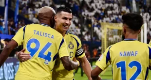 Cristiano Ronaldo anotó un doblete en la goleada de su equipo Al Nassr por Asia Champions