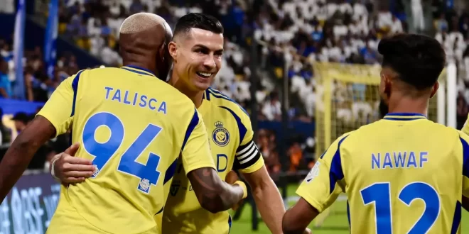 Cristiano Ronaldo anotó un doblete en la goleada de su equipo Al Nassr por Asia Champions