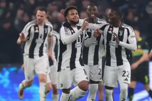 Juventus le ganó por un gol a PSV por la ida