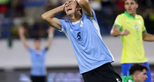 Uruguay fue derrotado por diez brasileños en el hexagonal final del Sudamericano Sub 20