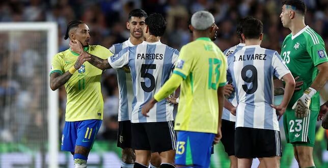 Argentina goleó a Brasil por Eliminatorias
