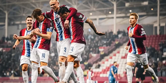 Noruega gana en Eliminatorias gracias a los goles de Haaland