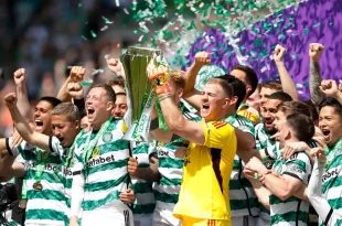 Celtic levantó el título 55 del fútbol escocés