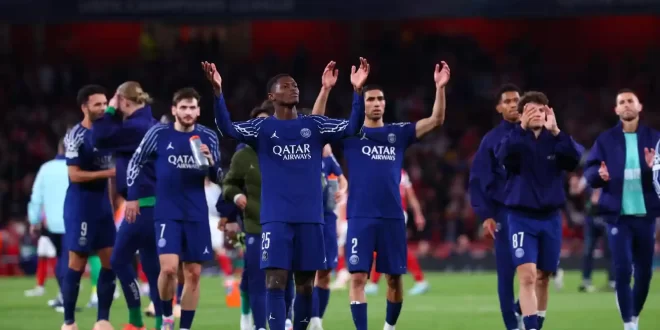 PSG le ganó al Arsenal en Inglaterra
