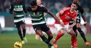 Sporting empató con Benfica y se acerca al título portugués