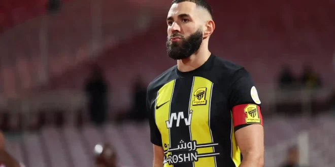 Benzema anota en Arabia Saudita y sigue arriba en la tabla