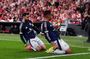 Manchester United goleó en San Mamés y sueña con la final de la Europa