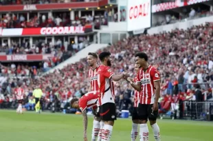 PSV está al borde de lograr un histórico título en la Eredivisie