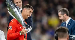 Cristiano Ronaldo a los 40 años anota en la final ante España y es campeón