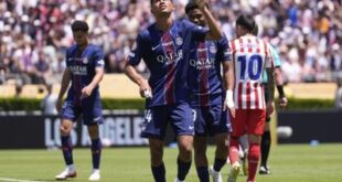 PSG hizo 4-0 al Atlético Madrid