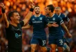 Árbitro Zunino celebra gol: penal polémico de Racing vs Aldosivi, Liga Profesional