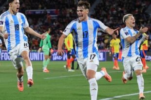 Argentina celebra pase a la final del Mundial Sub 20 Chile 2025