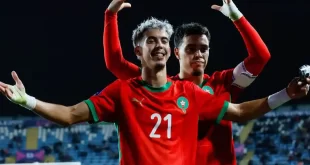 Selección Marruecos Sub 20 festeja el pase a la final mundial en Chile