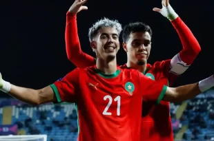 Selección Marruecos Sub 20 festeja el pase a la final mundial en Chile