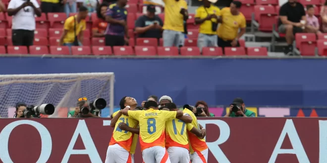 Selección Colombia celebra el tercer puesto en el Mundial Sub 20 Chile 2025
