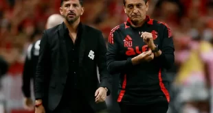 Ramón Díaz en conferencia de prensa tras el empate entre Inter de Porto Alegre y Bahía, donde hizo declaraciones discriminatorias