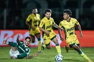 Mirassol vs Palmeiras: Gol de Mirassol en la victoria 2-1 contra Palmeiras en el Allianz Parque