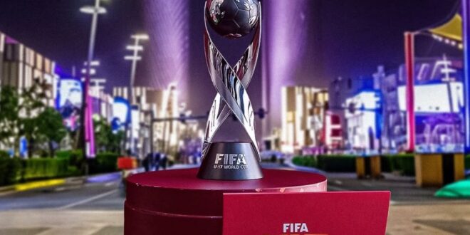 Logo y branding del Mundial Sub 17 Qatar 2025 con 48 países participantes