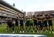 Boca Juniors jugadores celebrando tras asegurar su pasaje a Copa Libertadores 2026 en La Bombonera